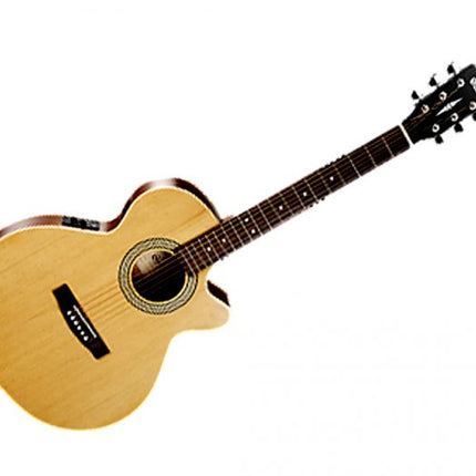 Cort SFX-ME - Acoustic-Electric Guitar Merbau Fretboard with Gig Bag - Natural Open Pore (SFX ME/SFXME)
