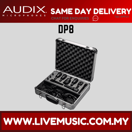 Audix DP8 Professional Drum and Instrument Microphone Package (DP-8/DP 8)