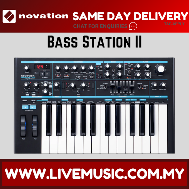 Novation Bass Station II - Classic Analogue Bass Synthesizer w/ Digital Control And USB Interface