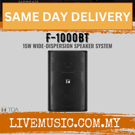 TOA Wide-Dispersion Box Speakers F-1000BT 15W Wide-dispersion Speaker System ( F1000BT / F 1000BT )