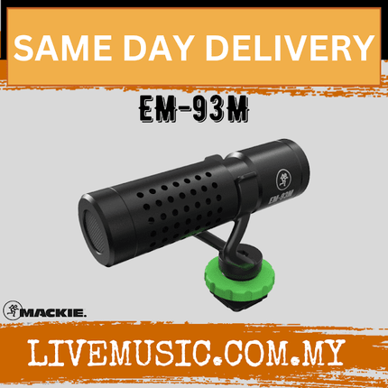 MACKIE EM-93M COMPACT MIC FOR MOBILE AND DSLR ( EM93M / EM 93M )