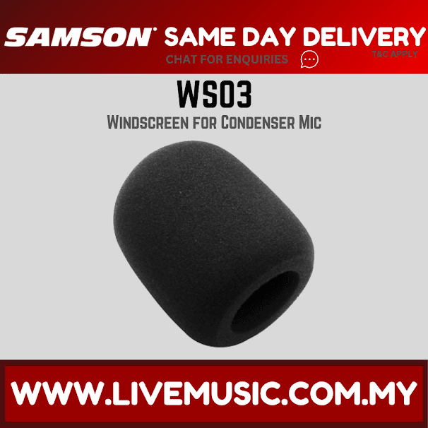 Samson WS03 Condenser Windscreen For C01,C03 & CL7 Condenser Microphone (WS 03/WS-03)