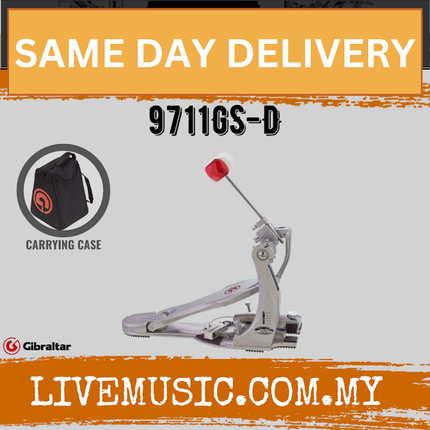 Gibraltar 9711GS-D G-Class Chain Drive Double Bass Drum Pedal w/ Carrying case