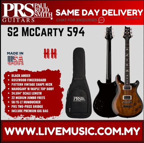 Electric guitar in black amber finish with padded gig bag and chrome hardware