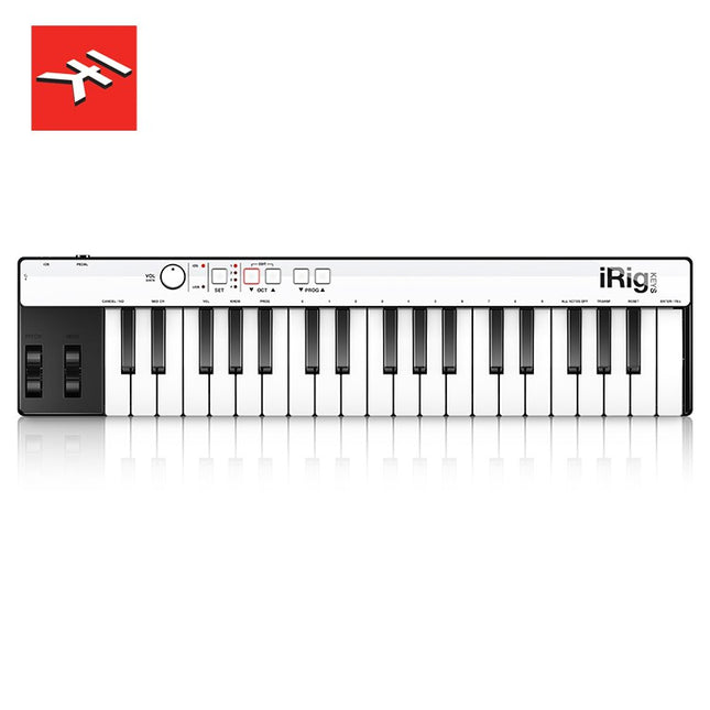 IK Multimedia iRig Keys 37 Mini - 37 Mini-key USB controller for Mac/PC, White ( Keys37 / Keys-37 )