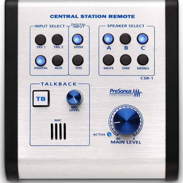 PreSonus Central Station Plus Passive Monitoring Controller Remote Monitor Control