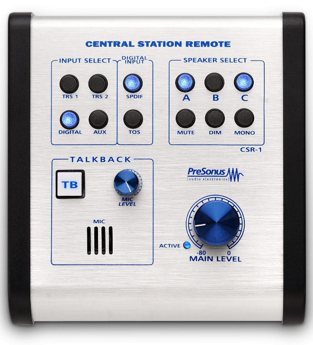 PreSonus Central Station Plus Passive Monitoring Controller Remote Monitor Control