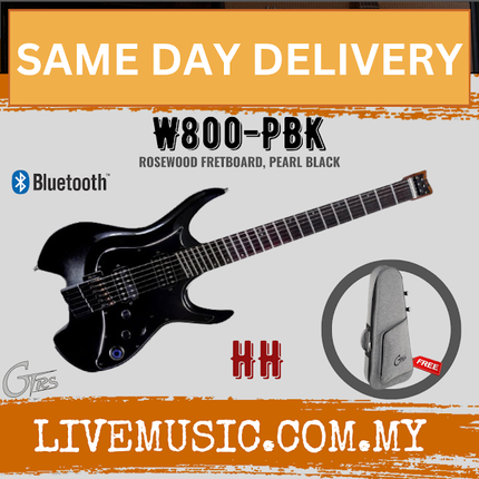 GTRS W800-PBK Intelligent Electric Guitar Rosewood FB - Pearl Black ( W 800 / W-800 )