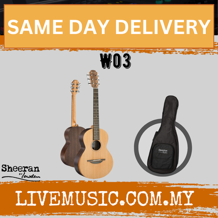 Sheeran by Lowden W03 Acoustic Guitar w/ Santos RW Body & Cedar Top ( W-03 / W 03 )