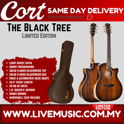 Cort The Black Tree Limited Edition Acoustic-Electric Guitar