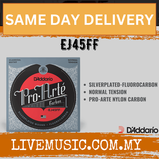 D'addario EJ45FF Pro-arté Carbon Classical Guitar Strings, Normal Tension