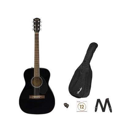 Fender CC-60S Concert Acoustic Guitar Pack - Black (CC60S/CC 60S)
