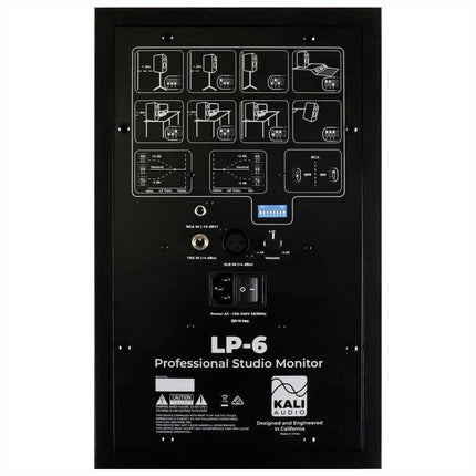Kali Audio LP-6 V2 6.5-inch Studio Monitor with FREE Isolation Pads - Pair ( LP6 LP6v2)