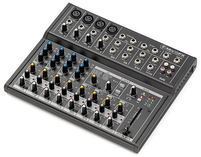 Mackie Mix12FX 12 Channel Compact Analog Mixer With Effect Mixing Console (Mix12-FX/Mix 12FX)
