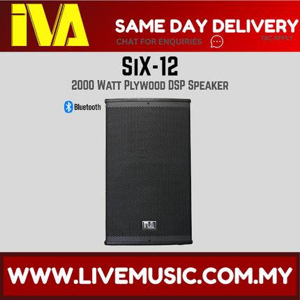 IVA SiX-12 12" 2000 Watt Plywood DSP Speaker ( SiX12 SiX 12 )