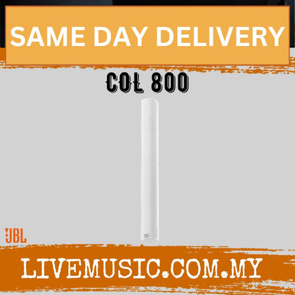 JBL COL800 slim column passive loudspeaker, white tall speaker column