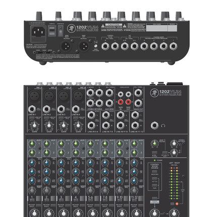 Mackie 1202VLZ4 12 Channel Mixer Analog Compact Mixers With Onyx (1202 VLZ4/1202-VLZ4)