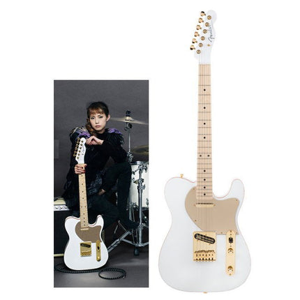 Fender Japan Scandal Haruna Signature Telecaster Electric Guitar, White