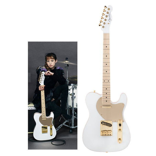 Fender Japan Scandal Haruna Signature Telecaster Electric Guitar, White