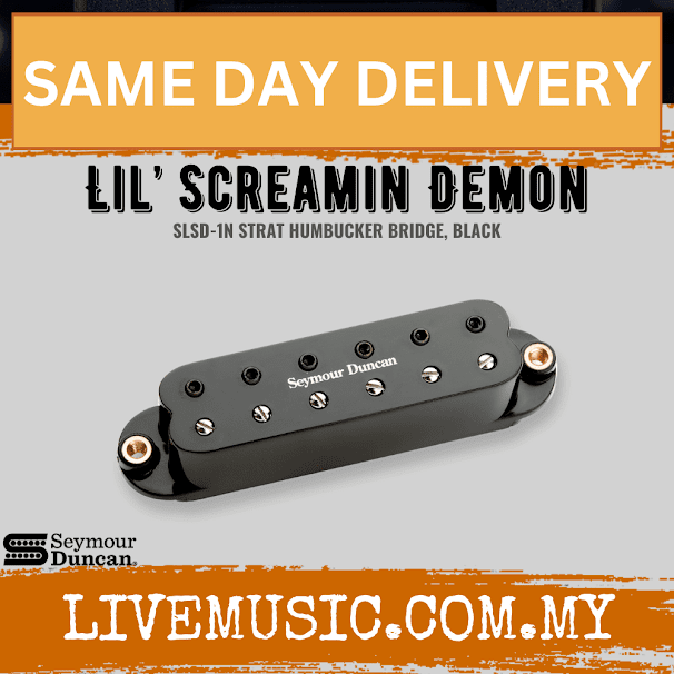 Seymour Duncan SLSD-1N Li'l Screamin' Demon™ Strat Neck Humbucker, Black (SLSD1N)