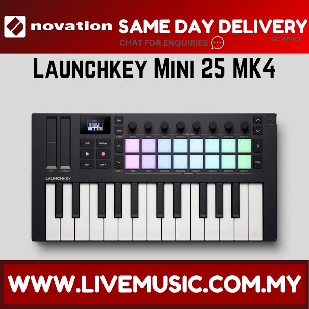 Novation Launchkey Mini 25 MK4 Keyboard Controller
