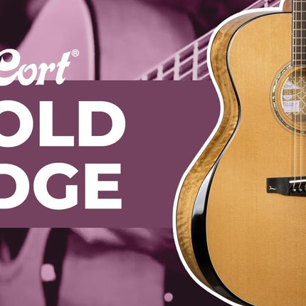 Cort GOLD-EDGE Acoustic-Electric Guitar with Gig Bag - Natural Glossy (GOLDEDGE)