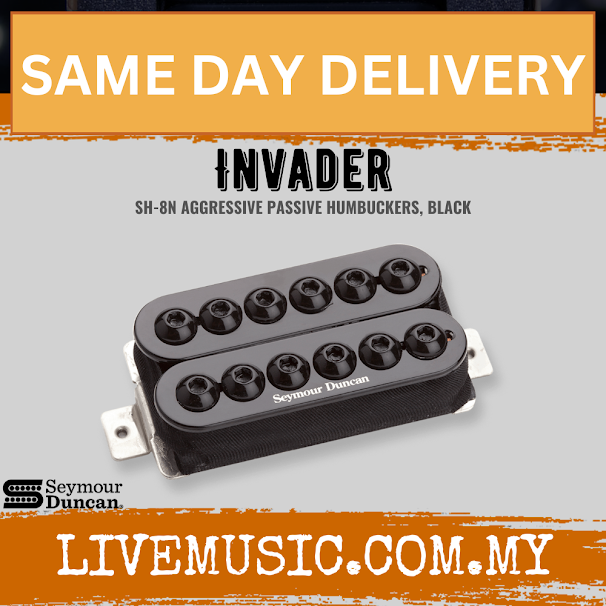 Seymour Duncan SH-8N Invader Neck Humbucker, Black (SH8N)