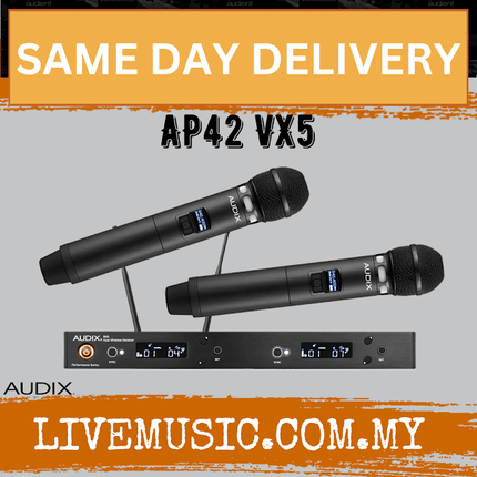Audix AP42 VX5 Dual VX5 Handheld Wireless System ( AP42-VX5 / AP42VX5 )