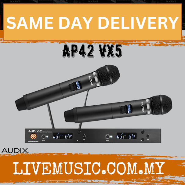 Audix AP42 VX5 Dual VX5 Handheld Wireless System ( AP42-VX5 / AP42VX5 )