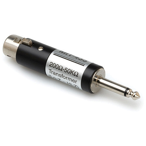 Hosa MIT-435 Impedance Transformer, XLR3F to 1/4inch TS (MIT435/MIT 435)
