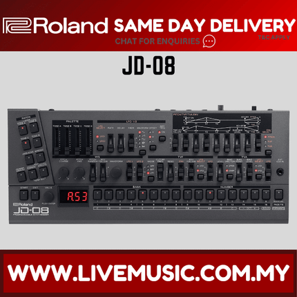 Roland JD-08 Boutique Series JD-800 Polyphonic Synthesizer Sound Module (JD08 / JD 08)