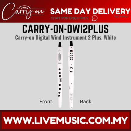 Blackstar CARRY-ON-DWI2PLUS Wing Instrument - White ( CARRYONDWI2PLUS CARRYONDWI2 )