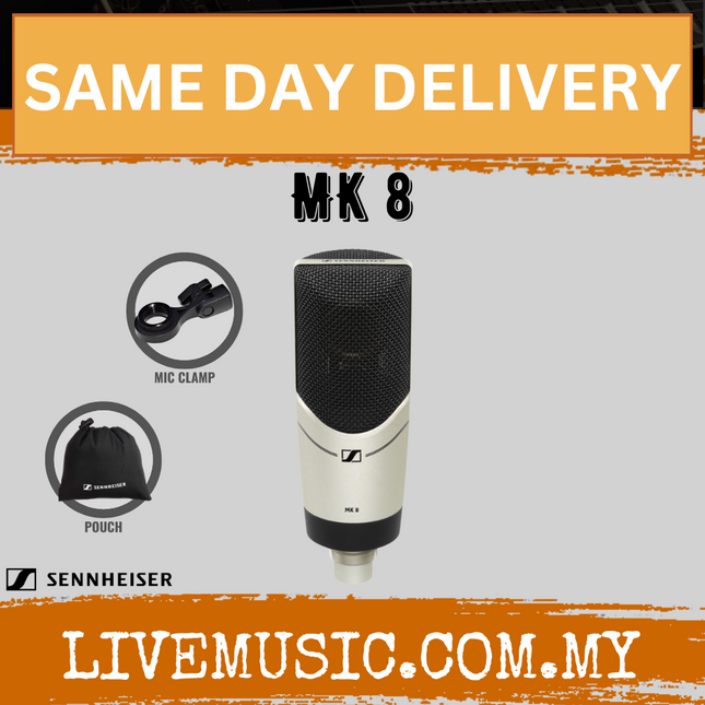 Sennheiser MK 8 Large-diaphragm Condenser Microphone (MK8/MK-8)