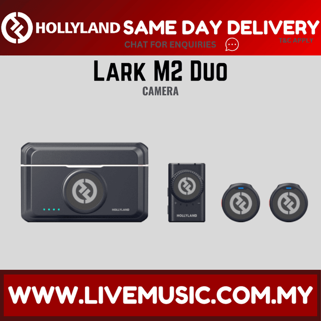 Hollyland Lark M2 Duo Camera Wireless Microphone System  ( M 2 / M-2 / M2DUO )