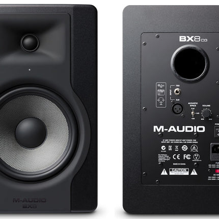 M-Audio BX8 D3 - 8 Inch Active Studio Monitor Speaker - Pair (BX-8)