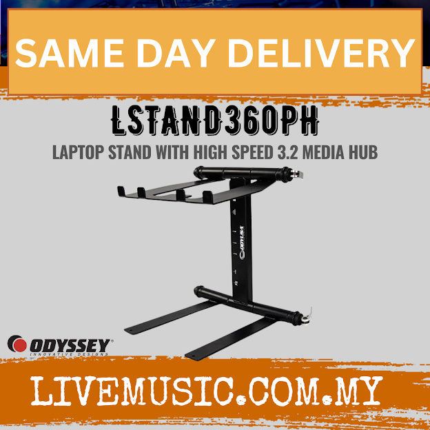 Odyssey LSTAND360PH Smart Laptop Stand with Media Hub