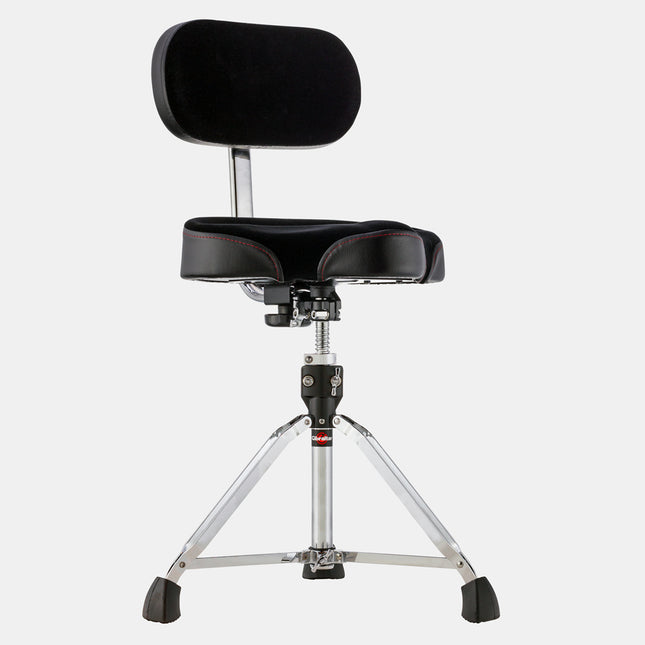 Gibraltar 9608MB Oversized Motorcycle Seat with Adjustable Backrest Drum Throne (9608-MB/9608 MB)