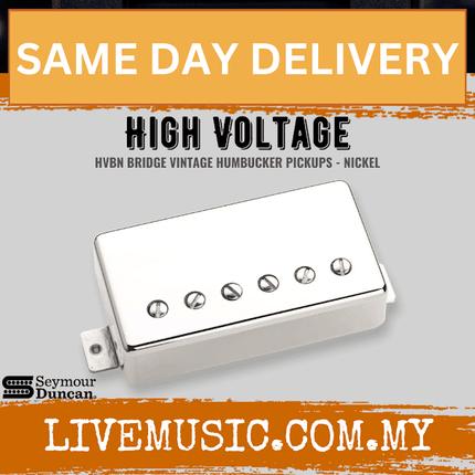 Seymour Duncan High Voltage Bridge Pickup, Nickel Cover