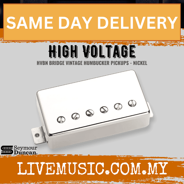 Seymour Duncan High Voltage Bridge Pickup, Nickel Cover