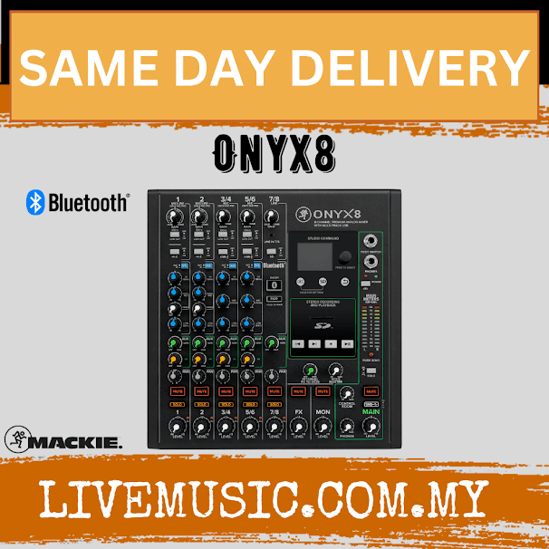 Mackie Onyx8 8-channel Analog Mixer with Multi-Track USB (Onyx 8/Onyx-8)