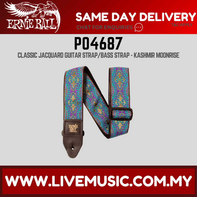 Ernie Ball Jacquard Guitar Strap, Kashmir Moonrise