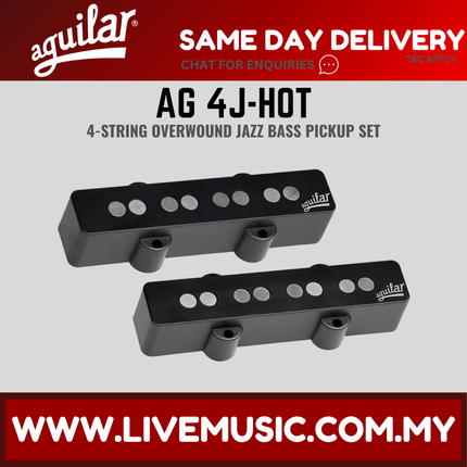 Aguilar AG 4J-HOT Hot 4-String Jazz Bass Guitar Pickup Set (4J HOT 4JHOT)