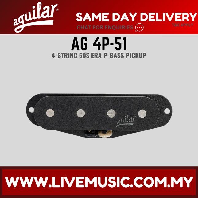 Aguilar AG 4P-51 4-String 50s Era P-Bass Pickup (4P51 4P 51)