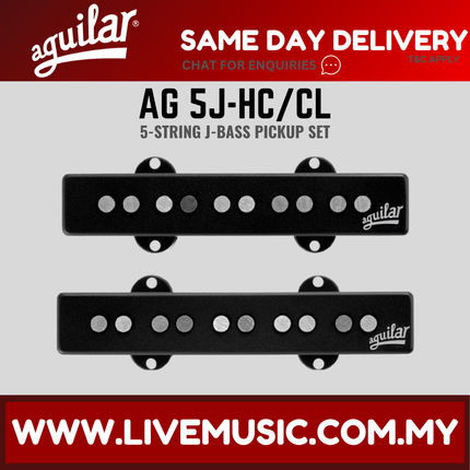 Aguilar AG 5J-HC/CL 5-String J-Bass Pickup Set (5JHC/CL 5J HC/CL)