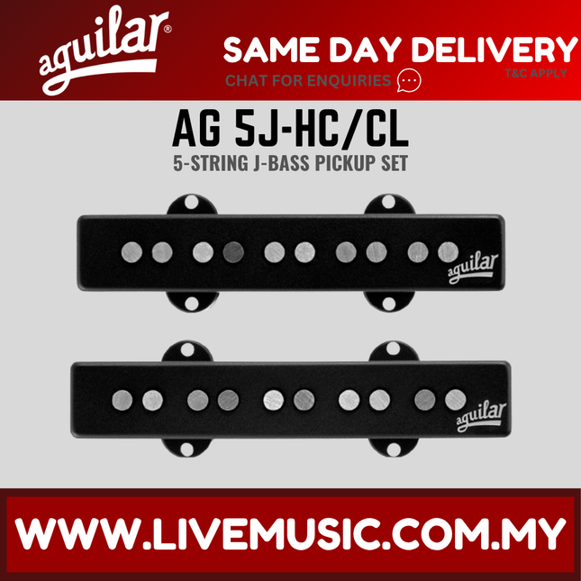 Aguilar AG 5J-HC/CL 5-String J-Bass Pickup Set (5JHC/CL 5J HC/CL)