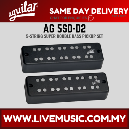 Aguilar AG 5SD-D2 Super Double Soapbar 5-string Bass Guitar Pickup Set (5SDD2 5SD D2)