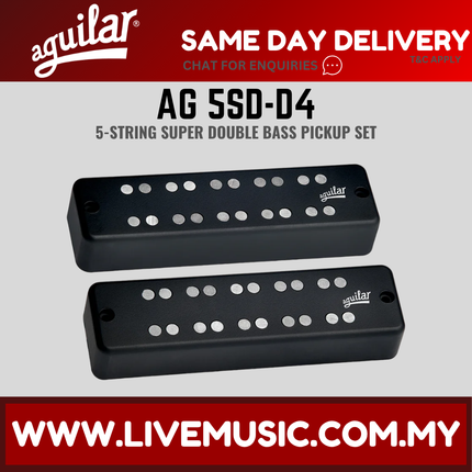 Aguilar AG 5SD-D4 Super Double Soapbar 5-string Bass Guitar Pickup Set (5SDD4 5SD D4)
