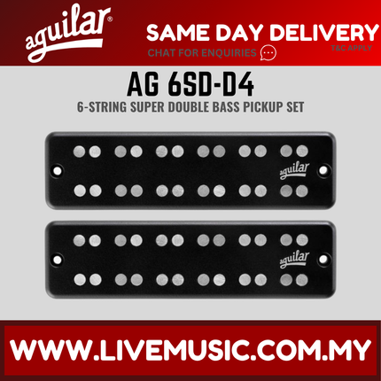 Aguilar AG 6SD-D4 6-string Dual Coil Soapbar Bass Guitar Bass Pickup (6SDD4 6SD D4)
