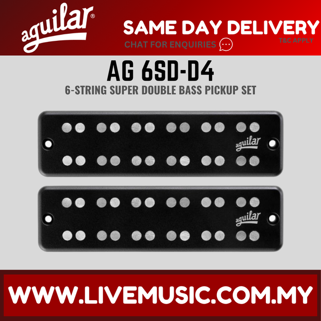 Aguilar AG 6SD-D4 6-string Dual Coil Soapbar Bass Guitar Bass Pickup (6SDD4 6SD D4)