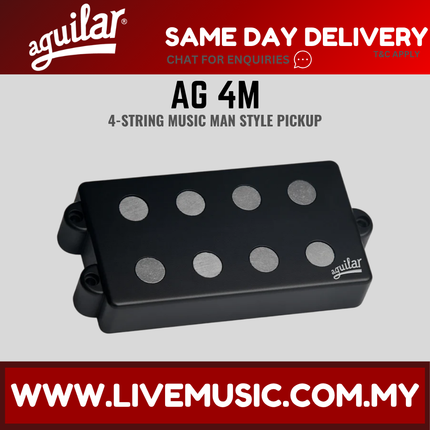 Aguilar AG 4M 4-String Music Man-Style Bass Guitar Pickup Set (AG4M/AG-4M)